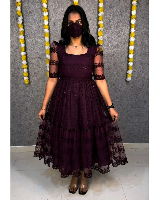 Princess Frock - L, Wine
