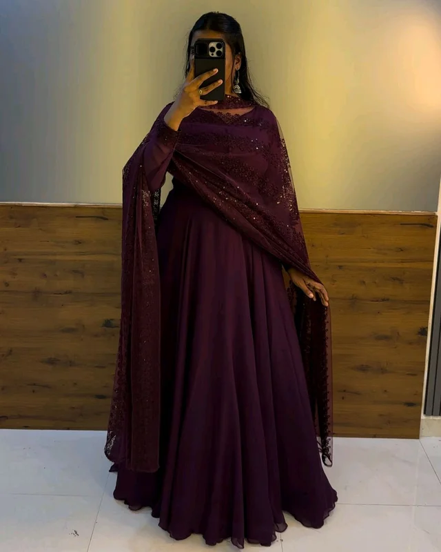 Pongal Gown - M, Wine