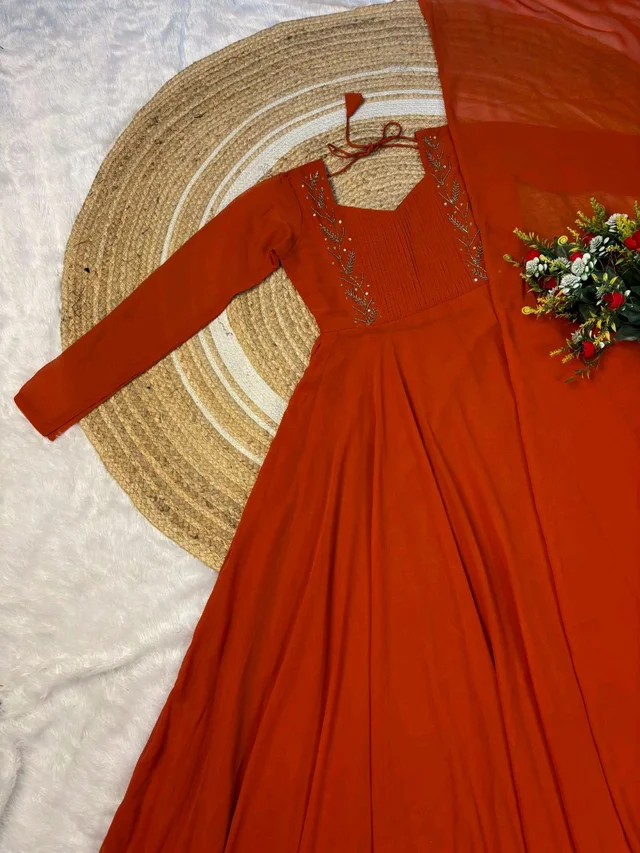 Yamuna - L, Rust Orange