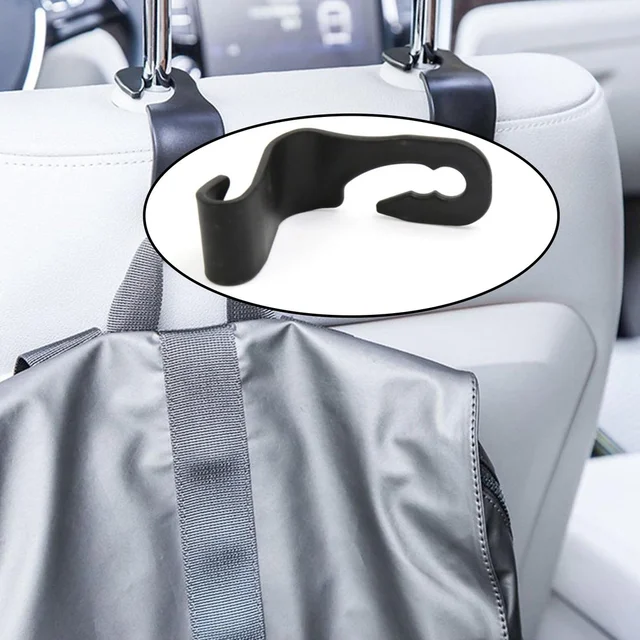 SKVWORLD Universal Car Backseat Organizer Hooks β Heavy-Duty Headrest Hangers for Handbags, Grocery Bags, Wallets & More β Space-Saving & Easy Installation for All Vehicles!