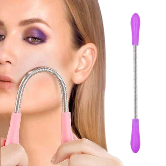 Hair Remover Spring Stick for Women – Removes Unwanted Hair on Upper Lip, Chin, Face, or Neck – Smooth & Quick Shaving Tool|SKVWORLD