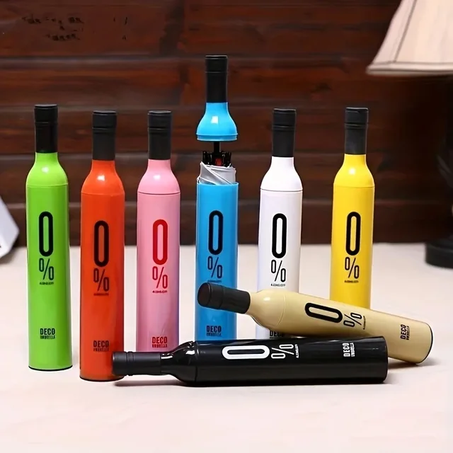 Bottle Umbrella โ Stylish UV Protection Compact Umbrella for Travel, Beach, & Outdoor Events