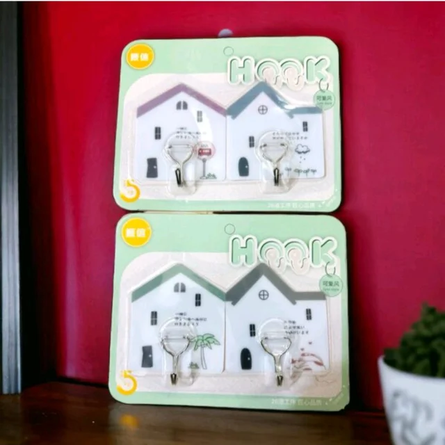 Heavy Duty Adhesive Decorative Sticky Key Holder – No-Drill, Stylish & Strong Wall Hooks