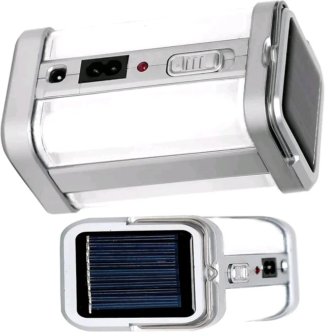 Akari Rechargeable Emergency Light | 80W Ultra-Bright | Solar & C-Type Charging | 360° Adjustable | 4-Hour Backup | Overcharge Protection