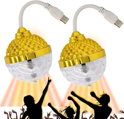 LED Rotating Disco Bulb – Multi-Color DJ Crystal Strobe Light for Party, Home, Club, Bar, Wedding & Events | Plug & Play Party Lamp