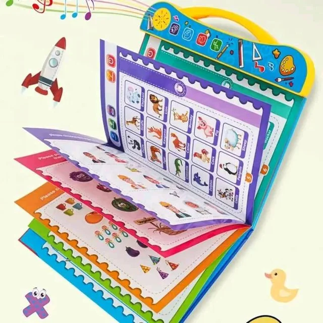 Play & Learn Intelligence Book for Kids | Interactive Educational Sound Book with Lights, Music & Learning Activities – Early Development Toy for Toddlers & Preschoolers