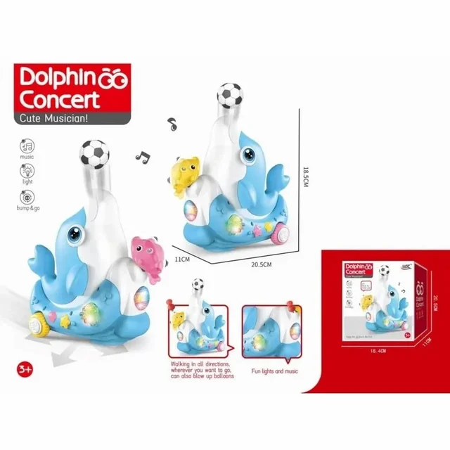 Dolphin Concert Cute Musician Toy β Fun Musical Playset for Kids with Lights & Sounds | SKVWORLD