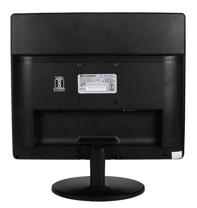 Consistent 17' Inch Led Monitor 1804, Black, Pack of 1 - 1 year Service Centre warranty