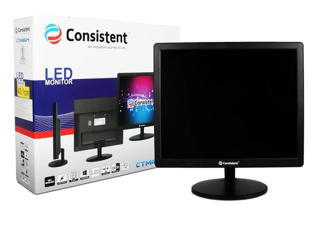 Consistent 17' Inch Led Monitor 1804, Black, Pack of 1 - 1 year Service Centre warranty