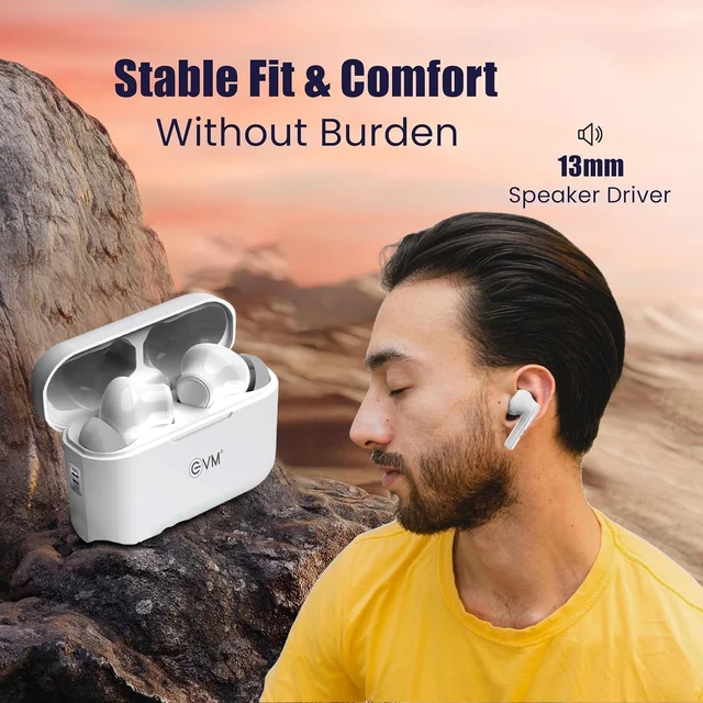EVM Enzest NEO Truly Wireless Earbuds White l 1-Year Warranty