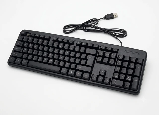 Quantron Master Wired Keyboard and Optical Mouse Combo (QKB-14 & QMU-535) | Ergonomic Desktop Set with 1-Year Warranty