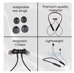 EVM Bluetooth Neckband Earphone Ensport (NB-027) Black