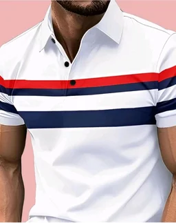 AUSK Men Polo Tshirt with Half Sleeve Regular Fit
- M, White