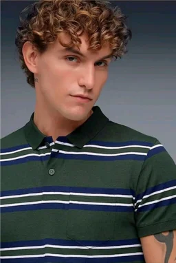 SANE ORIGINALS Half Sleeve Polo T-Shirt for Men with Pocket || Stripe Collar and Pocket T-Shirt for Men Half Sleeves
- L, Pine Green