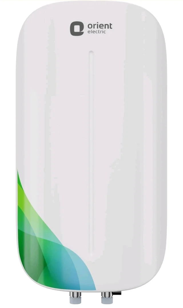 Orient Electric Aura Rapid Pro Geyser|5.9L instant water heater| High grade SS tank | 3000W heavy Copper heating element |6.5 bar pressure compatibility| High-rise Compatible| 5 years tank warrant - White