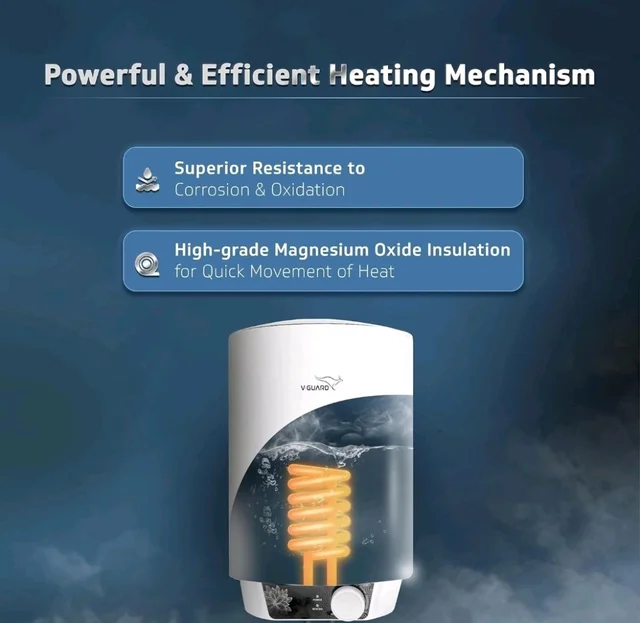 V Guard V-Guard Zio 15 Litre Water Heater for Home | BEE 5 Star Rating | Advanced Multi-layered Safety | Suitable for Hard Water & High-rise Buildings | White
Amazon's Choice - White