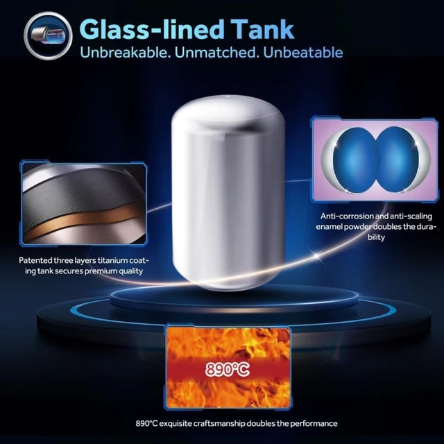 Haier ED Water Geyser 15ltr Digital Display 2000W Electric Storage Geyser Installation & Connection Pipes Wroth INR 700| Warranty 7 Yr on Tank| Shock Proof| 11-Level Safety - Silver