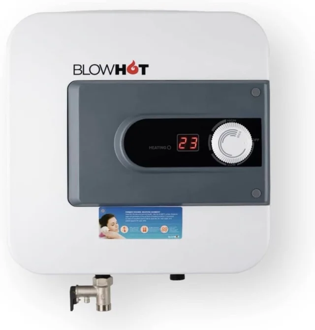 BLOWHOT 10-LTR Storage Electric Geyser | Water Heater | BEE 5 Star Rating | ABS Body | Anti Rust Glass Line Tank | Auto CUT-OFF 2000 Watt | Warranty - 5 Yrs on Storage Tank | 2 Yrs on Heating Element
