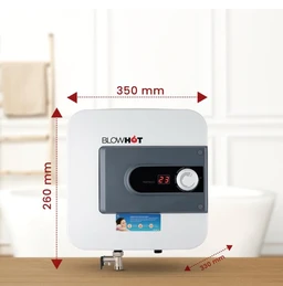 BLOWHOT 10-LTR Storage Electric Geyser | Water Heater | BEE 5 Star Rating | ABS Body | Anti Rust Glass Line Tank | Auto CUT-OFF 2000 Watt | Warranty - 5 Yrs on Storage Tank | 2 Yrs on Heating Element