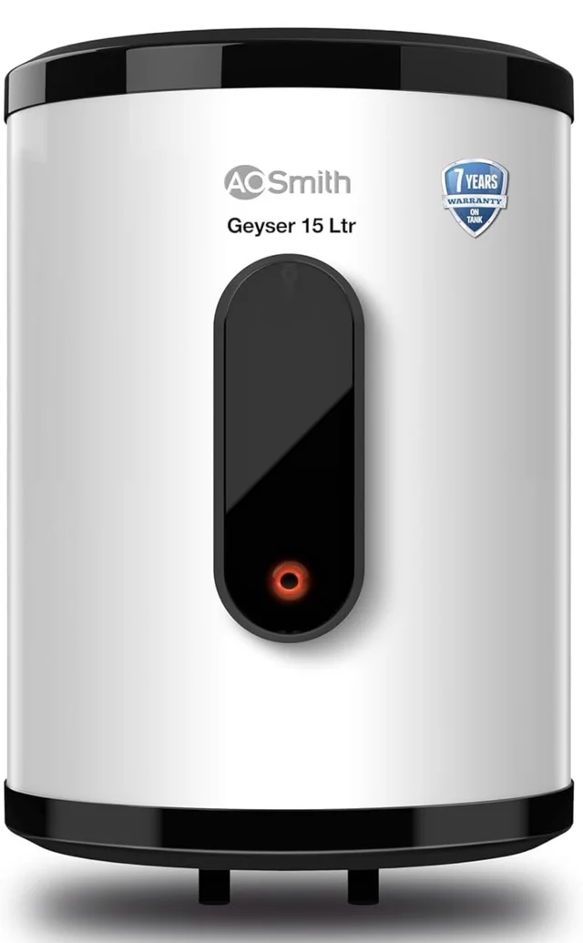 A0SMITH AO Smith Geyser VAS PLUS 15 Litre | 5 Star BEE Rating | Powerful 2KW Water Geyser for Bathroom | 2X Corrosion Resistant | Storage Water Heater | Warranty: 7Yr Tank, 3Yr Heating Element, 2Yr Overall - Alto
