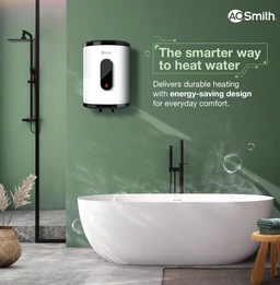 A0SMITH AO Smith Geyser VAS PLUS 15 Litre | 5 Star BEE Rating | Powerful 2KW Water Geyser for Bathroom | 2X Corrosion Resistant | Storage Water Heater | Warranty: 7Yr Tank, 3Yr Heating Element, 2Yr Overall - Alto