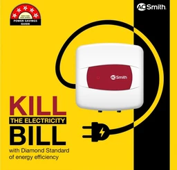 : A. O. Smith AO Smith Geyser 15 Litre 5 Star Rating (BEE) | Powerful 2KW Heating | Storage Water Heater With 2X Corrosion Resistant Blue Diamond Glass Tank | Warranty: 5 Yr Tank, 2 Yr Comprehensive | HSE-SHS-015