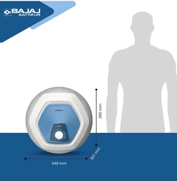 BAJAJ Bajaj Armour Contempo 15L Storage Water Heater | 5 Star Bathroom Geyser | Faster Heating | Thermo-Knob | Shock-Resistant, Rust-Proof | Child Safety | 10Y Tank 6Y Element 4Y - White