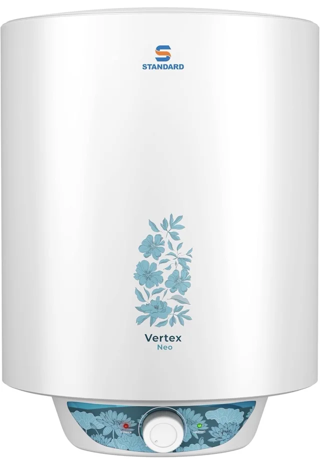 Havells Standard By Havells Vertex Neo 4 Star 10L Storage Water Heater(Geyser)|Faster Heating|Safe to Use|Saves Electricity|Hydro Guard Coated Anti Rust Tank|Temp. Setting Knob|5 Yr. Tank Warranty| White
43%
off
- White