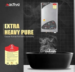 ACTIVA 6L Instant Gas Water Heater | Advanced Multilayered Safety | ISI Certified Gas Geyser | 5 Star Energy Saving | Auto Cut Off | Anti Rust Body | Fast Heating for Bathroom Use
11%
off
