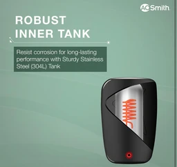 AO Smith EWS Pro Instant 5 Litre Water heater with 3kW Express Heating | Premium & Compact Design | Instant Geyser for Bathroom & Kitchen | 5 Year Tank Warranty | Hose Pipes Included
- Black