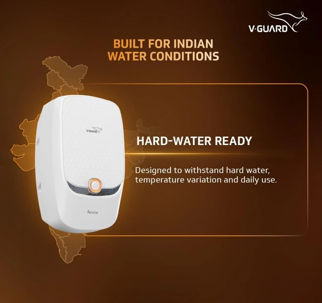 V-Guard Fericio Geyser 3 Litre Instant Water Heater | Elegant Color Changing LED Rings | 3000 W Powerful Heating | Suitable For Kitchen & Bathroom | 5 Year Inner Tank Warranty by V-Guard | White
Amazon's Choice - White