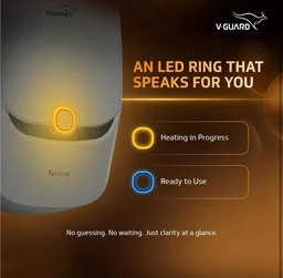 V-Guard Fericio Geyser 3 Litre Instant Water Heater | Elegant Color Changing LED Rings | 3000 W Powerful Heating | Suitable For Kitchen & Bathroom | 5 Year Inner Tank Warranty by V-Guard | White
Amazon's Choice - White