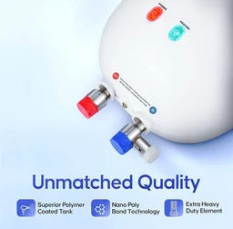 ACTIVA Activa Instant 3 Kva Special Anti Rust Coated Tank Geyser With Full Abs Body With 5 Year Warranty Premium (1 Ltr + 3 Ltr Combo Pack) White - Wall - White