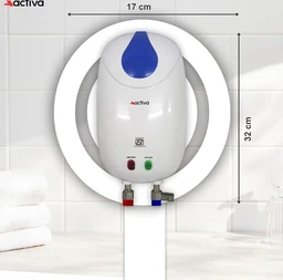 Activa ACTIVA 1 Ltr Instant 3 Kva Special Anti Rust Coated Tank Wall Mounted Geyser With Full Abs Body With 5 Year Warranty Premium - White