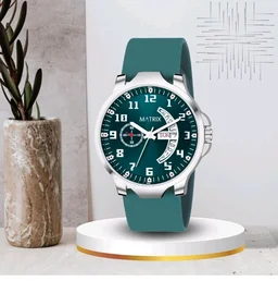 Matrix Classic 2.0 Day & Date Analog Watch with Softest Silicone Strap for Men & Boys (Teal)
