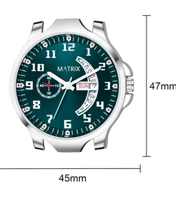 Matrix Classic 2.0 Day & Date Analog Watch with Softest Silicone Strap for Men & Boys (Teal)