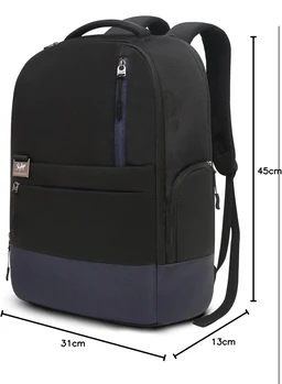 Skybags Lumous 3 Compartment Laptop Backpack (E) 16 L Black