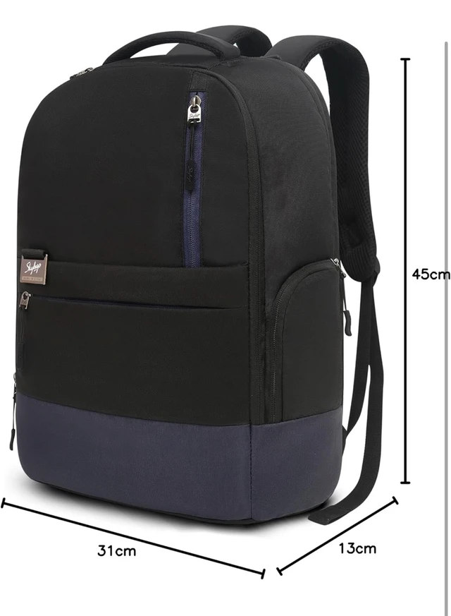 Skybags Lumous 3 Compartment Laptop Backpack (E) 16 L Black
