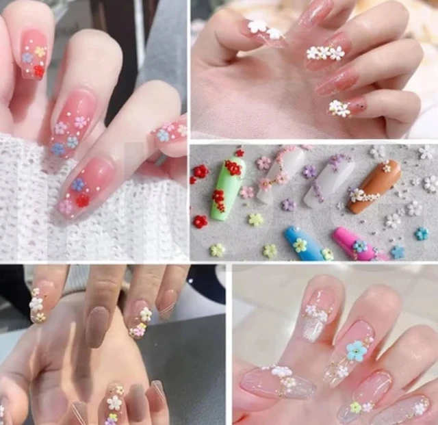 INOG 3D Flower Nail Art Kit Nail Decals Nail Charms with Golden Beads for Women Girls, 12 Color DIY Resin Flower Decals for Nails Salon Accessories with Grid Case
68%
off