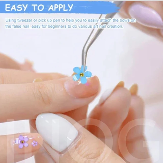 INOG 3D Flower Nail Art Kit Nail Decals Nail Charms with Golden Beads for Women Girls, 12 Color DIY Resin Flower Decals for Nails Salon Accessories with Grid Case
68%
off