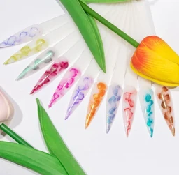 THR3E STROKES Professional Blooming Nail Ink for Marble Effect - Watercolor Blossom Polish for Nail Art | Magic Spread Fluid Pigment for UV Gel Nails | Smokey Gradient DIY Manicure (1 Bottle, 7.5ml) (BI10)