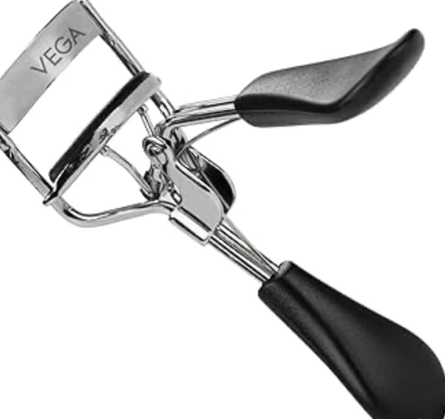 Vega Eyelash Curler for Women | Premium Stainless Steel Lash Curler | Non-Pinching Design, Comfortable Grip, Creates Natural & Long-Lasting Curls Instantly | Lifted Lashes Everyday | (EC-02)