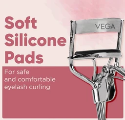 Vega Eyelash Curler for Women | Premium Stainless Steel Lash Curler | Non-Pinching Design, Comfortable Grip, Creates Natural & Long-Lasting Curls Instantly | Lifted Lashes Everyday | (EC-02)
