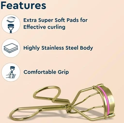 GUBB Eyelash Curler For Women | Creates Eye-Opening & Lifted Lashes | Long-lasting Lash Curls for All Eye Shapes | Get Perfect Curl in 5 Seconds - Gold