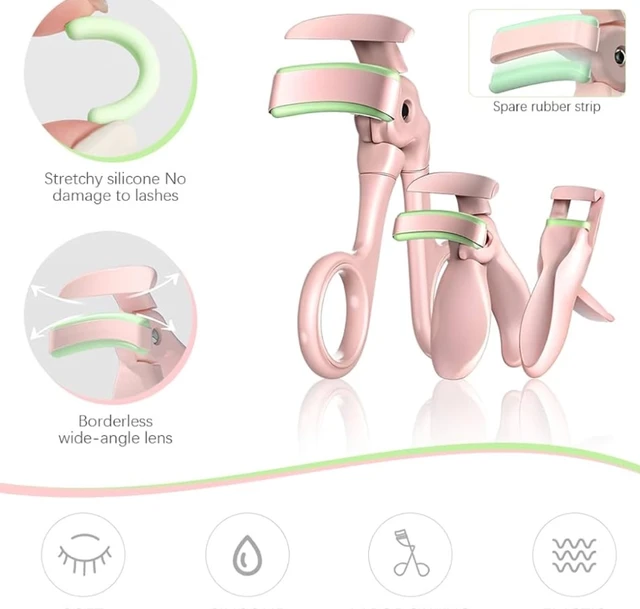MAYCREATE® 3Pcs Eyelash Curler Set, Quick Eyelashes Curlers for Hard Lashes, Mini Eye Lash Curler Corner Lashes Clamp, Long Lasting, Works on Small Inner and Outer Eyelashes, Lifts & Defines