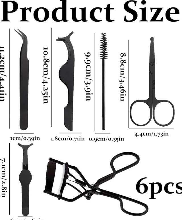 6Pcs Eye Lash Curler for Women Set, Eyelash Curler Set, Eyelash Lifting Kit Suitable for Professional Makeup Artist and Beauty Enthusiast
28%
off