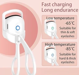 Eyelash Curler, Electric Heated Eyelash Curlers, USB Rechargeable Heated Lash Curler With 2 Heating Modes, Eye Lash Curler For Women, Handheld Eyelash Heated Curler For Natural Lashes