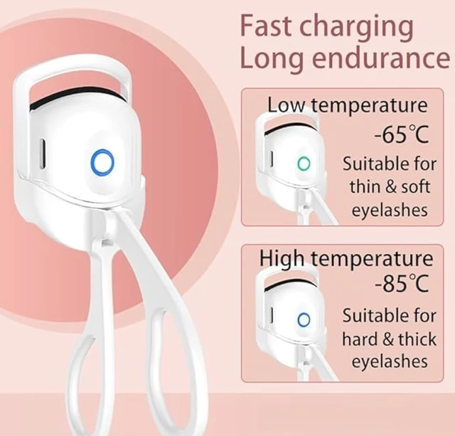 Eyelash Curler, Electric Heated Eyelash Curlers, USB Rechargeable Heated Lash Curler With 2 Heating Modes, Eye Lash Curler For Women, Handheld Eyelash Heated Curler For Natural Lashes