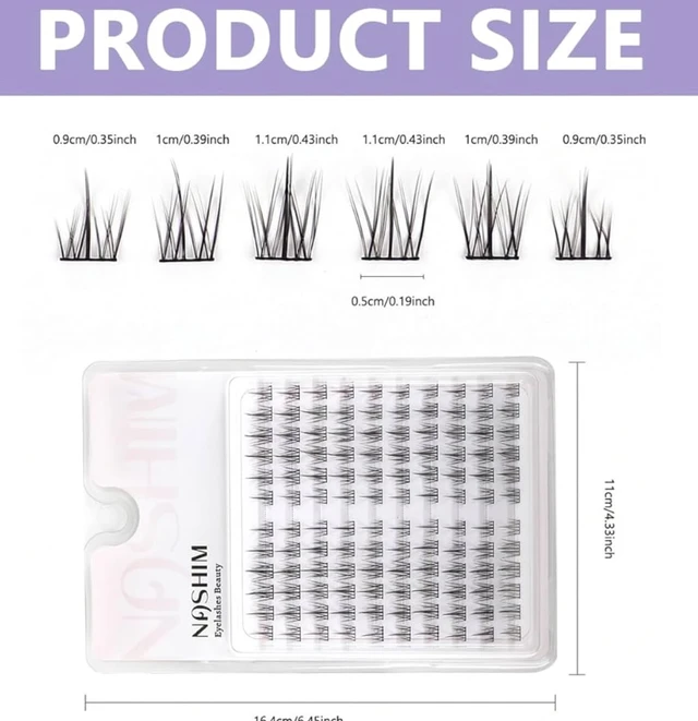 MAYCREATE® 120pcs Lash Clusters DIY Eyelash Extensions for Women, Cluster Lashes Wispy False Eyelashes 9-11MM Mixed, Natural Long Individual Flare Lashes Cluster False Eyelashes.