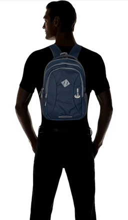 Half Moon 35L Laptop Bags for Men Office Use with Rain Cover | 17 inch Laptop Bag | Business Backpack Bags for Women | Reflective Night Safety School Bag for Boys & Girls